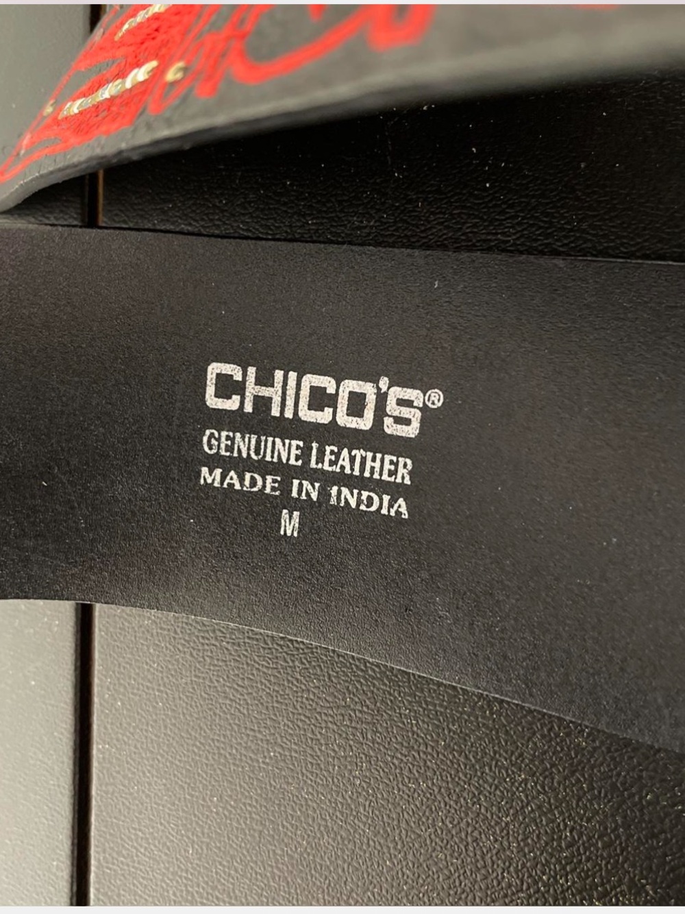 Chicos leather wide belt - Picture 3 of 6